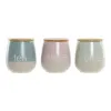 лодка DKD Home Decor Синий Зеленый Розовый 10 x 10 x 16 cm (3 штук)