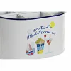Jääkulho DKD Home Decor Valkoinen Monivärinen Metalli 24,5 x 17 x 13 cm