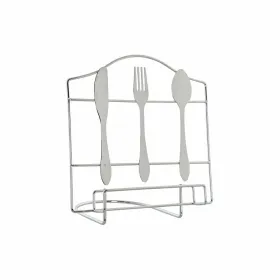 Пюпитр DKD Home Decor Приборов Серебристый Металл Пластик 23 x 15 x 22 cm