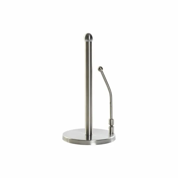 Держатель кухонной бумаги DKD Home Decor Серебристый Нержавеющая сталь 17 x 17 x 35 cm