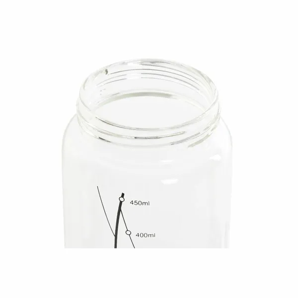 Indelis aliejui DKD Home Decor Juoda Skaidrus Nerūdijantis plienas Borosilikatinis stiklas 450 ml