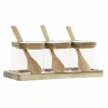3 indeliai DKD Home Decor Spalvotas Skaidrus Natūralus 150 ml 20,5 x 8 x 1,5 cm