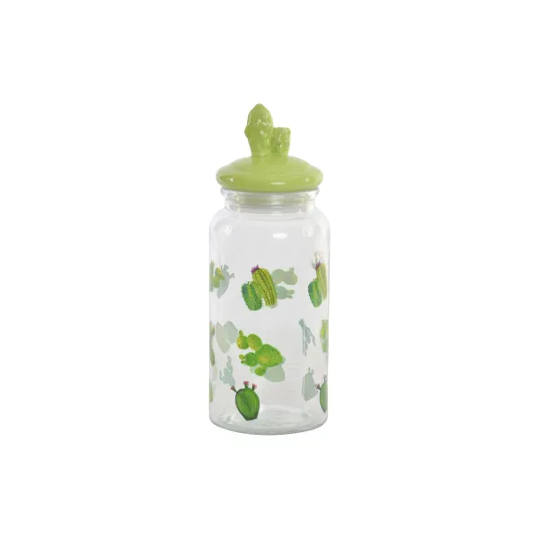 лодка DKD Home Decor Керамика Стеклянный Кактус PE Boho (1400 ml) (10,5 x 28 cm)
