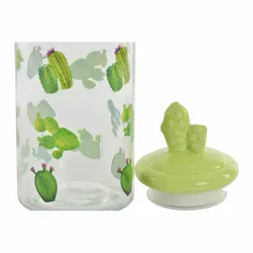 Alavas DKD Home Decor Keramikinis Stiklas Kaktusas PE Boho (1400 ml) (10,5 x 28 cm)