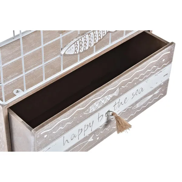 Кухонная ступка DKD Home Decor Деревянный Металл 26,5 x 10,5 x 28,5 cm Рыбы