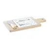 Uzkodu komplekts DKD Home Decor Balts Zaļš Bambuss Keramika (21,5 x 11,8 x 1,5 cm)