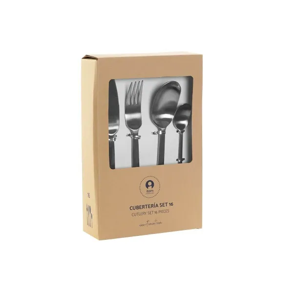 Galda piederumi DKD Home Decor Bronza Sudrabains Nerūsējošais tērauds 16 Daudzums 6 x 2 x 22,8 cm