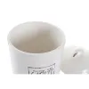 Tin DKD Home Decor 17,7 x 17,7 x 26 cm White Dolomite Garlic