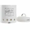 Tin DKD Home Decor 17,7 x 17,7 x 26 cm White Dolomite Garlic