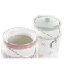 лодка DKD Home Decor Зеленый Розовый Виши 15,5 x 15,5 x 21 cm (2 штук)
