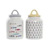 лодка DKD Home Decor Белый Разноцветный Керамика Средиземноморье (2 штук)