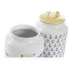 лодка DKD Home Decor Белый Разноцветный Керамика Средиземноморье (2 штук)