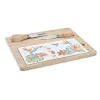 Siera dēlītis DKD Home Decor Bambuss Keramika 24,5 x 20 x 1,2 cm (4 gb.)
