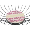 Augļu Bļoda DKD Home Decor Zils Tirkīzs Metāls Koks MDF 28 x 28 x 11 cm (2 gb.)