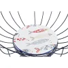 Ваза для фруктов DKD Home Decor Разноцветный Металл Деревянный MDF 28 x 28 x 10 cm (2 штук)