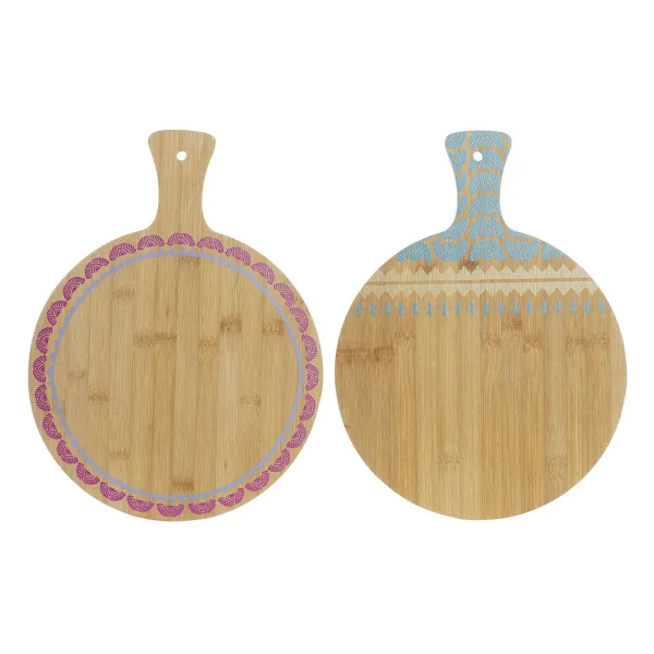 Griešanas dēlis DKD Home Decor Tropiskais Dabisks Tirkīzs Sarkanbrūns 30 x 40 x 1 cm