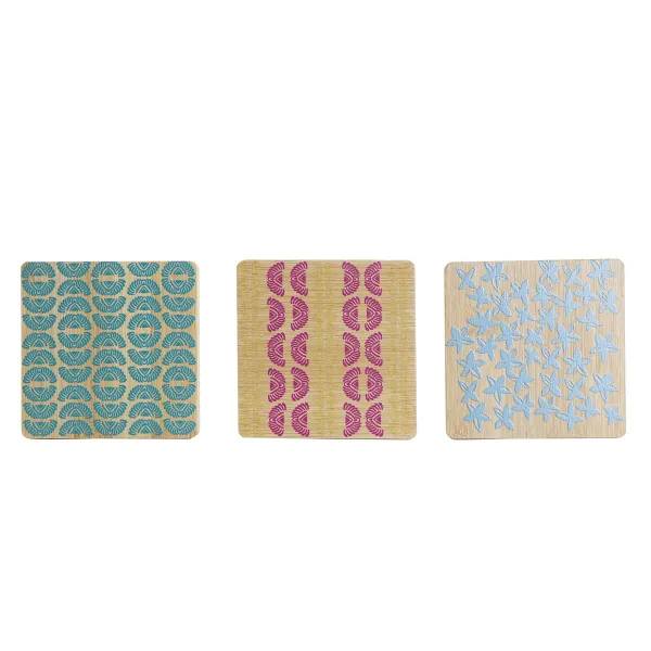 Lasinaluset DKD Home Decor Africa Bambu Siirtomaatyylinen Afrikkalainen mies (6 pcs)