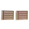 Virtuves Piederumu Organizators DKD Home Decor Bambuss Koloniāls Āfrikas vīrietis 25,5 x 35,5 x 5 cm (2 gb.)