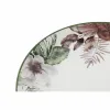 Plokščia lėkštė DKD Home Decor Gėlės Porcelianas (27 x 27 x 2 cm)