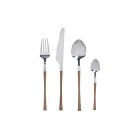 Stalo įrankiai DKD Home Decor Natūralus Sidabras Nerūdijantis plienas (2,6 x 1 x 23 cm) (16 pcs)