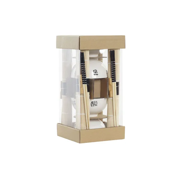 Suši Komplekts DKD Home Decor Bambuss Keramika Balts Austrumniecisks 14,5 x 14,5 x 31 cm (16 Daudzums)