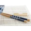 Suši Komplekts DKD Home Decor 14,5 x 14,5 x 31 cm Zils Keramika Austrumniecisks (16 Daudzums)