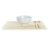 Suši rinkinys DKD Home Decor 14,5 x 14,5 x 31 cm Mėlyna Balta Keramikos dirbinys Rytietiškas (16 Dalys)