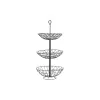 Ваза для фруктов DKD Home Decor Чёрный Металл геометрический 28 x 28 x 58 cm
