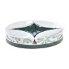 Uzkodu komplekts DKD Home Decor Koks 22 x 22 x 1 cm Loksnes Zaļš Keramika