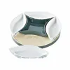Uzkodu komplekts DKD Home Decor Koks 22 x 22 x 1 cm Loksnes Zaļš Keramika
