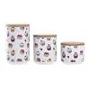 3 caurules DKD Home Decor Dabisks Balts Daudzkrāsains Bambuss Keramika 10 x 10 x 17 cm Kēksa
