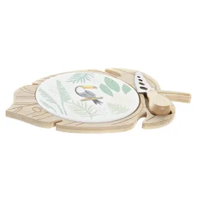 Siera dēlītis DKD Home Decor Bambuss Keramika 28 x 18 x 3 cm (12 gb.)