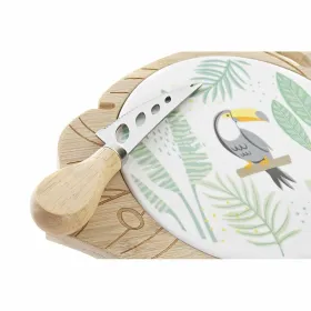 Сырная доска DKD Home Decor Бамбук Керамика 28 x 18 x 3 cm (12 штук)