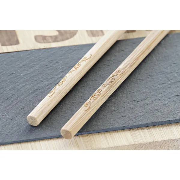 Suši rinkinys DKD Home Decor Juoda Natūralus Bambukas Lenta Rytietiškas 25 x 22 x 3 cm