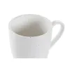 Komplekts ar 4 krūzēm DKD Home Decor Balts Dabisks Kaučuka koks Keramika 300 ml 19 x 13 x 31 cm