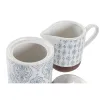 Сахарница DKD Home Decor Синий Белый Коричневый Керамика 12,5 x 6,5 x 8 cm (2 pcs)