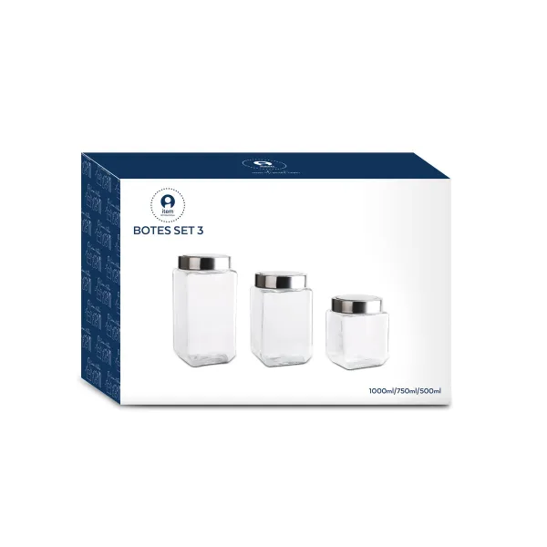 3 indeliai DKD Home Decor 750 ml 8,5 x 8,5 x 18 cm