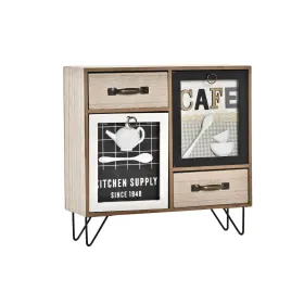 Virtuvės baldai DKD Home Decor Ruda Juoda Žalia 30 x 10 x 29 cm Virtuvė