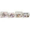Paplāšu Komplekts DKD Home Decor Daudzkrāsains 40 x 30 x 6 cm Koks MDF (2 gb.)