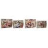 Набор подносов DKD Home Decor Разноцветный Деревянный MDF 40 x 30 x 6 cm (2 штук)