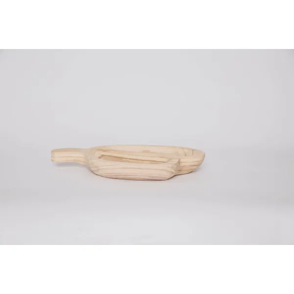 Uzkodu paplāte DKD Home Decor Gaiši brūns Dabisks Tropiskais 38 x 21 x 5 cm 30 x 21 x 5 cm
