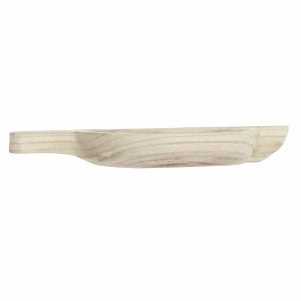 поднос для закусок DKD Home Decor Светло-коричневый Натуральный Тропический 38 x 21 x 5 cm 30 x 21 x 5 cm
