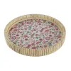 Välipalatarjotin DKD Home Decor 26 x 26 x 14,5 cm Luonnollinen Metalli Puu MDF Shabby Chic