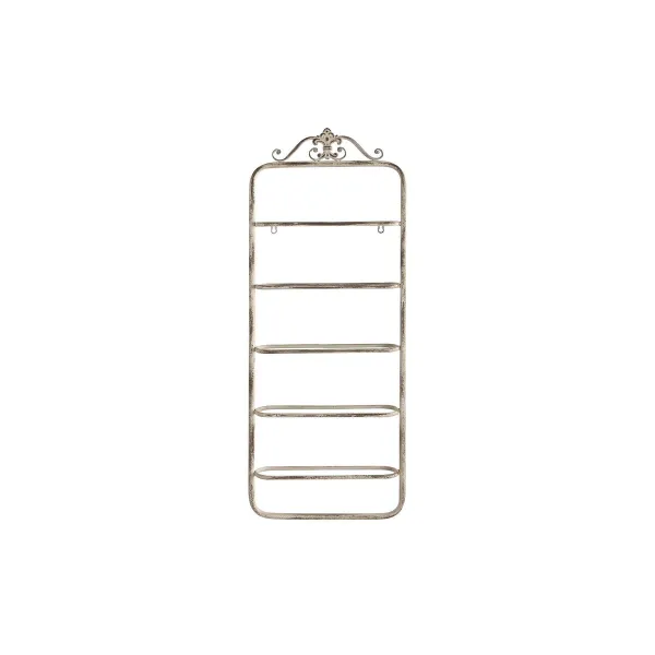 pudeļu statīvs DKD Home Decor Metāls Balts (39 x 9,5 x 102,5 cm)