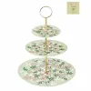 Vaisių dubuo DKD Home Decor Žalia Rusvai gelsva Metalinis Porcelianas Tradicinis 27 x 27 x 34 cm