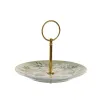 Fruit Bowl DKD Home Decor Green Beige Metal Porcelain Traditional 27 x 27 x 34 cm