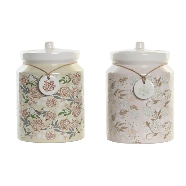 Purkki DKD Home Decor Alumiini Dolomite Perinteinen (2 osaa)