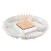 поднос для закусок DKD Home Decor 23,5 x 23,5 x 3 cm Разноцветный Керамика