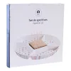 поднос для закусок DKD Home Decor 23,5 x 23,5 x 3 cm Разноцветный Керамика
