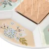 поднос для закусок DKD Home Decor 23,5 x 23,5 x 3 cm Зеленый Керамика
